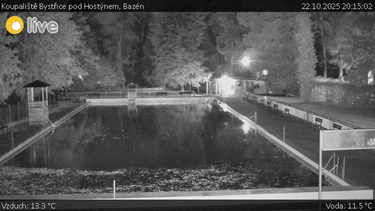 Koupaliště Bystřice pod Hostýnem - Bazén - 22.10.2025 v 20:15 Koupaliště Bystřice pod Hostýnem - Bazén - 22.10.2025 v 20:15