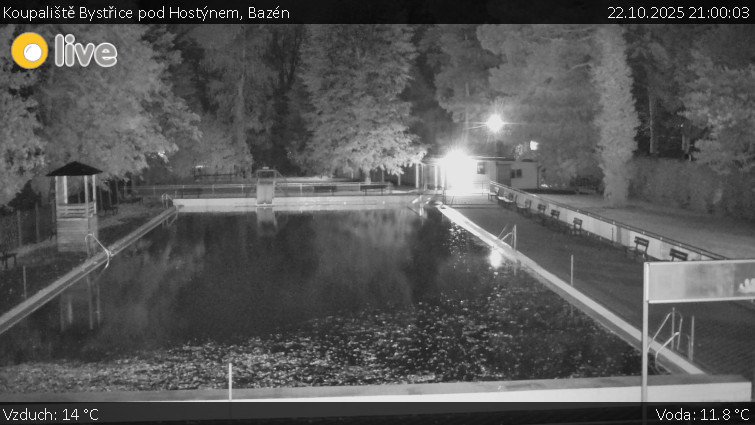 Koupaliště Bystřice pod Hostýnem - Bazén - 22.10.2025 v 21:00 Koupaliště Bystřice pod Hostýnem - Bazén - 22.10.2025 v 21:00
