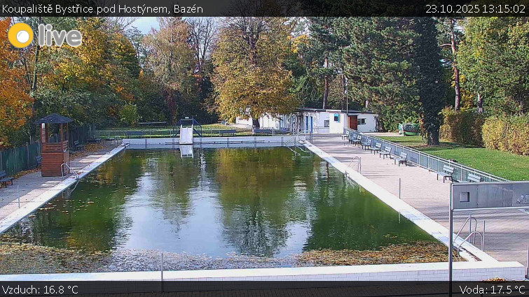 Koupaliště Bystřice pod Hostýnem - Bazén - 23.10.2025 v 13:15 Koupaliště Bystřice pod Hostýnem - Bazén - 23.10.2025 v 13:15