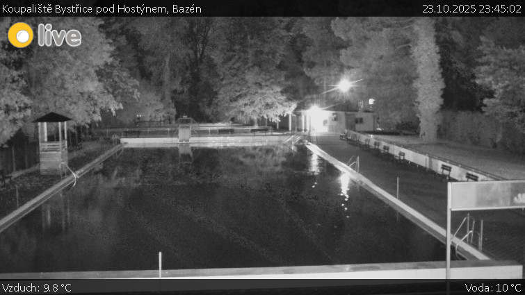 Koupaliště Bystřice pod Hostýnem - Bazén - 23.10.2025 v 23:45 Koupaliště Bystřice pod Hostýnem - Bazén - 23.10.2025 v 23:45