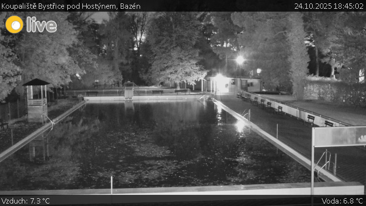 Koupaliště Bystřice pod Hostýnem - Bazén - 24.10.2025 v 18:45 Koupaliště Bystřice pod Hostýnem - Bazén - 24.10.2025 v 18:45