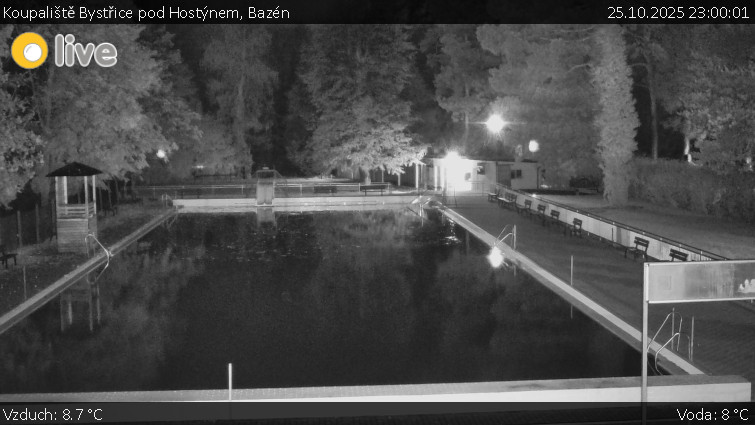Koupaliště Bystřice pod Hostýnem - Bazén - 25.10.2025 v 23:00 Koupaliště Bystřice pod Hostýnem - Bazén - 25.10.2025 v 23:00