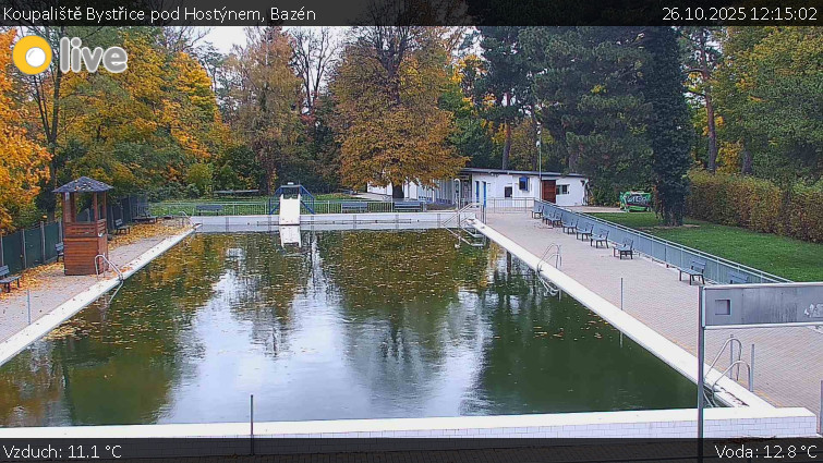Koupaliště Bystřice pod Hostýnem - Bazén - 26.10.2025 v 12:15 Koupaliště Bystřice pod Hostýnem - Bazén - 26.10.2025 v 12:15