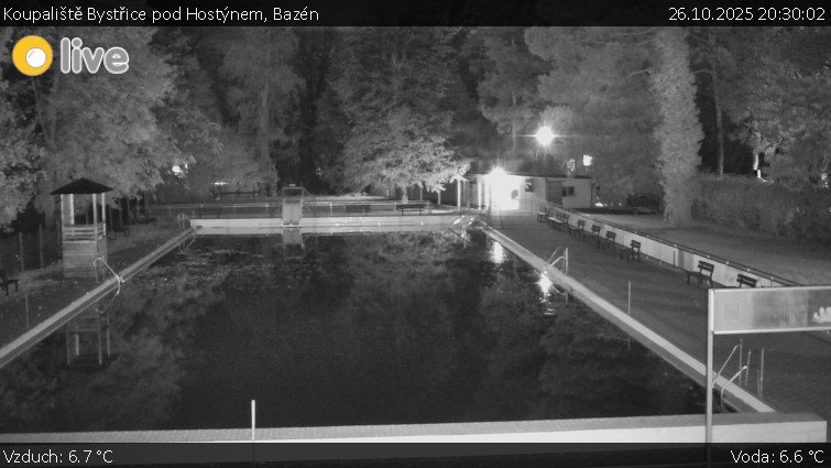 Koupaliště Bystřice pod Hostýnem - Bazén - 26.10.2025 v 20:30 Koupaliště Bystřice pod Hostýnem - Bazén - 26.10.2025 v 20:30