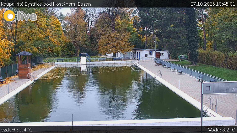 Koupaliště Bystřice pod Hostýnem - Bazén - 27.10.2025 v 10:45 Koupaliště Bystřice pod Hostýnem - Bazén - 27.10.2025 v 10:45