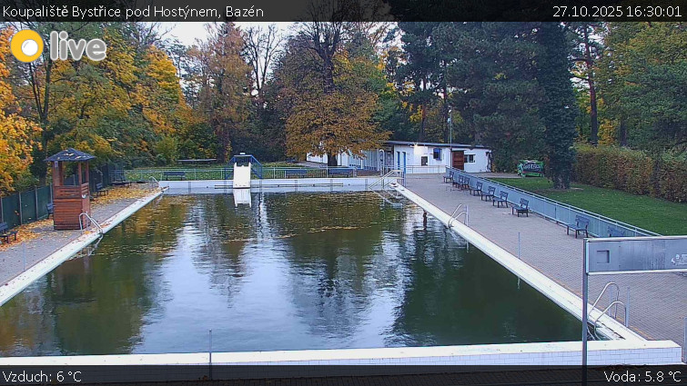 Koupaliště Bystřice pod Hostýnem - Bazén - 27.10.2025 v 16:30 Koupaliště Bystřice pod Hostýnem - Bazén - 27.10.2025 v 16:30