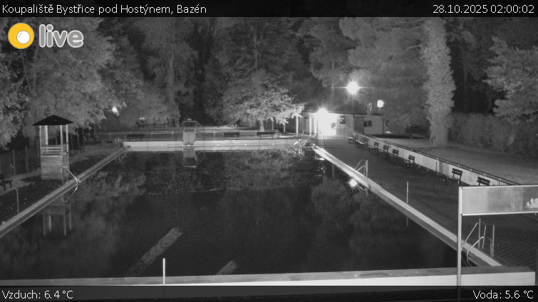 Koupaliště Bystřice pod Hostýnem - Bazén - 28.10.2025 v 02:00 Koupaliště Bystřice pod Hostýnem - Bazén - 28.10.2025 v 02:00