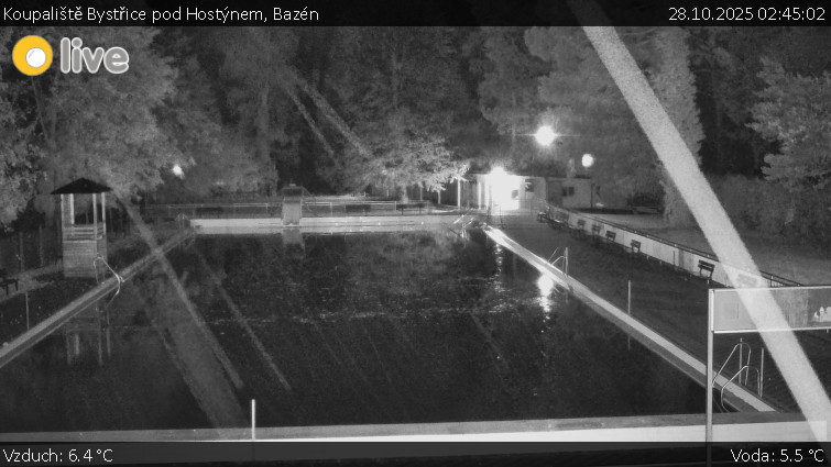 Koupaliště Bystřice pod Hostýnem - Bazén - 28.10.2025 v 02:45 Koupaliště Bystřice pod Hostýnem - Bazén - 28.10.2025 v 02:45