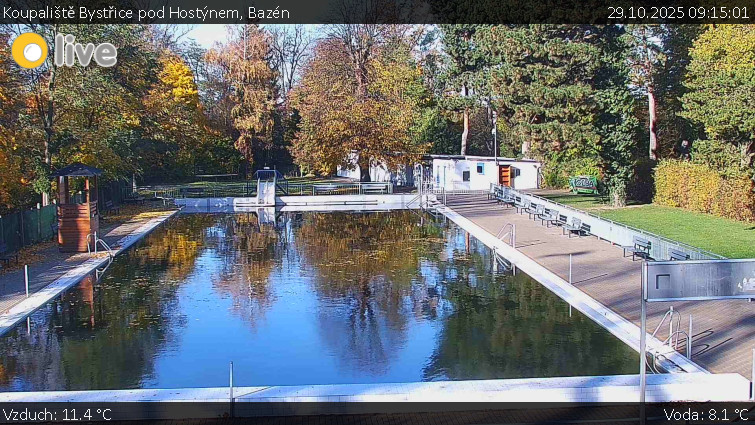 Koupaliště Bystřice pod Hostýnem - Bazén - 29.10.2025 v 09:15 Koupaliště Bystřice pod Hostýnem - Bazén - 29.10.2025 v 09:15