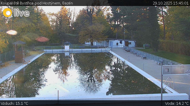 Koupaliště Bystřice pod Hostýnem - Bazén - 29.10.2025 v 15:45 Koupaliště Bystřice pod Hostýnem - Bazén - 29.10.2025 v 15:45