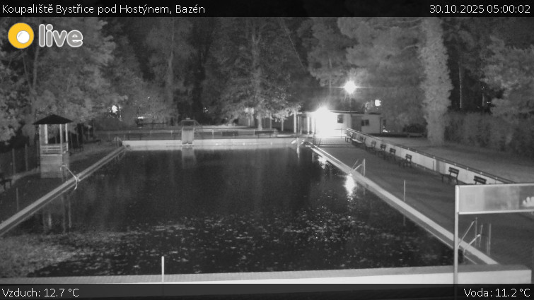 Koupaliště Bystřice pod Hostýnem - Bazén - 30.10.2025 v 05:00 Koupaliště Bystřice pod Hostýnem - Bazén - 30.10.2025 v 05:00