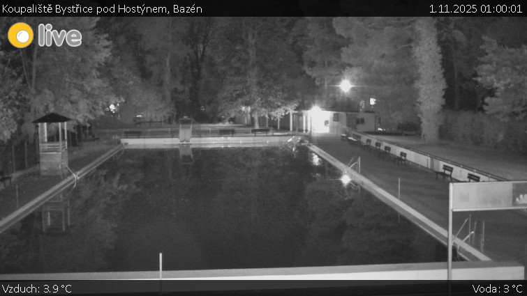 Koupaliště Bystřice pod Hostýnem - Bazén - 1.11.2025 v 01:00 Koupaliště Bystřice pod Hostýnem - Bazén - 1.11.2025 v 01:00