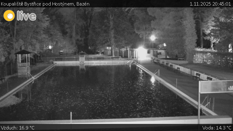 Koupaliště Bystřice pod Hostýnem - Bazén - 1.11.2025 v 20:45 Koupaliště Bystřice pod Hostýnem - Bazén - 1.11.2025 v 20:45