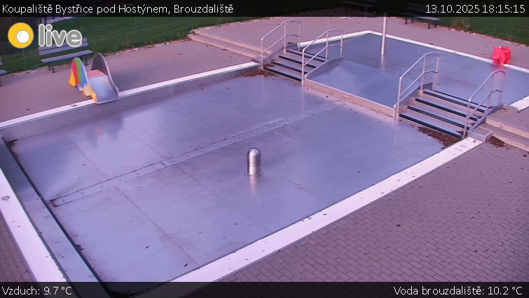 Koupaliště Bystřice pod Hostýnem - Brouzdaliště - 13.10.2025 v 18:15 Koupaliště Bystřice pod Hostýnem - Brouzdaliště - 13.10.2025 v 18:15