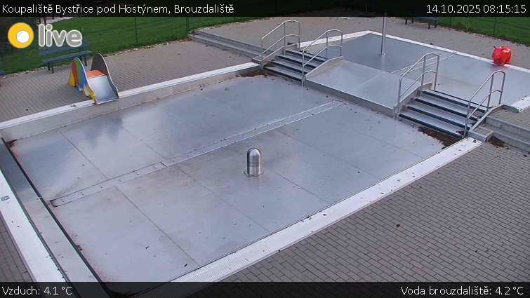 Koupaliště Bystřice pod Hostýnem - Brouzdaliště - 14.10.2025 v 08:15 Koupaliště Bystřice pod Hostýnem - Brouzdaliště - 14.10.2025 v 08:15