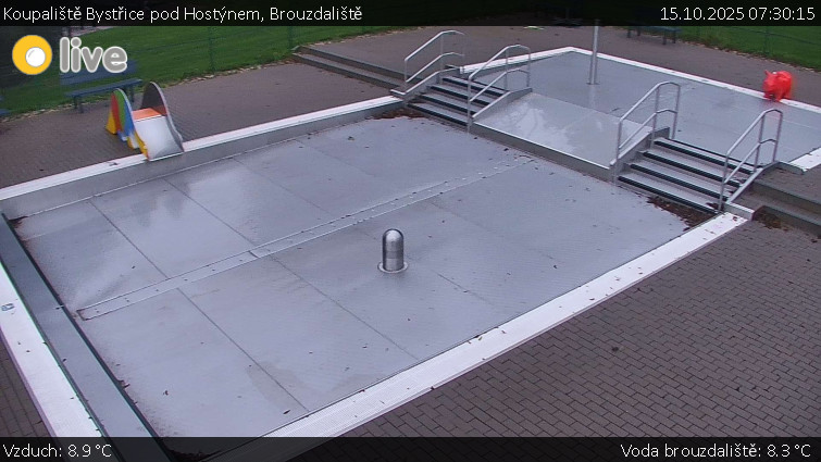 Koupaliště Bystřice pod Hostýnem - Brouzdaliště - 15.10.2025 v 07:30 Koupaliště Bystřice pod Hostýnem - Brouzdaliště - 15.10.2025 v 07:30