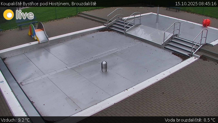 Koupaliště Bystřice pod Hostýnem - Brouzdaliště - 15.10.2025 v 08:45 Koupaliště Bystřice pod Hostýnem - Brouzdaliště - 15.10.2025 v 08:45