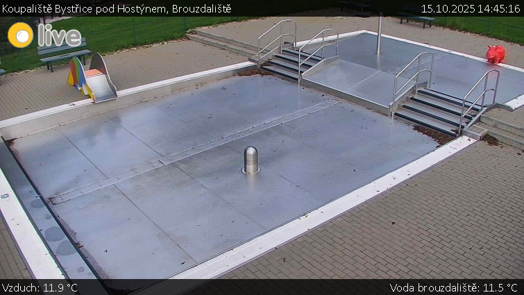 Koupaliště Bystřice pod Hostýnem - Brouzdaliště - 15.10.2025 v 14:45 Koupaliště Bystřice pod Hostýnem - Brouzdaliště - 15.10.2025 v 14:45
