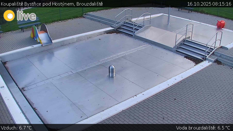 Koupaliště Bystřice pod Hostýnem - Brouzdaliště - 16.10.2025 v 08:15 Koupaliště Bystřice pod Hostýnem - Brouzdaliště - 16.10.2025 v 08:15