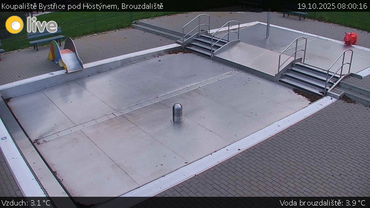 Koupaliště Bystřice pod Hostýnem - Brouzdaliště - 19.10.2025 v 08:00 Koupaliště Bystřice pod Hostýnem - Brouzdaliště - 19.10.2025 v 08:00