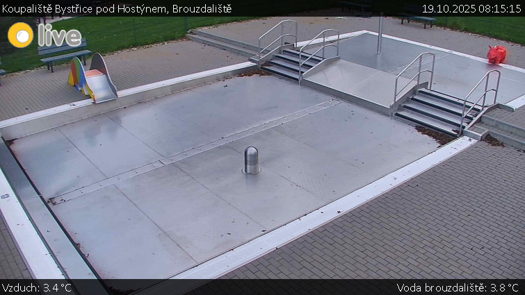 Koupaliště Bystřice pod Hostýnem - Brouzdaliště - 19.10.2025 v 08:15 Koupaliště Bystřice pod Hostýnem - Brouzdaliště - 19.10.2025 v 08:15