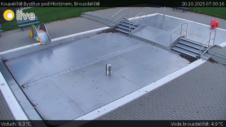 Koupaliště Bystřice pod Hostýnem - Brouzdaliště - 20.10.2025 v 07:30 Koupaliště Bystřice pod Hostýnem - Brouzdaliště - 20.10.2025 v 07:30