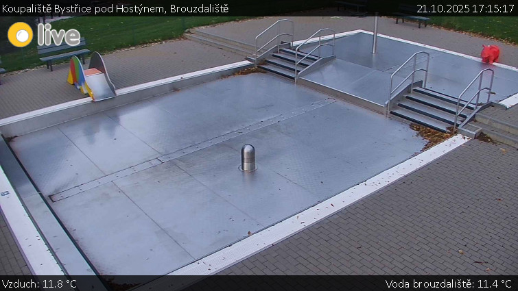 Koupaliště Bystřice pod Hostýnem - Brouzdaliště - 21.10.2025 v 17:15 Koupaliště Bystřice pod Hostýnem - Brouzdaliště - 21.10.2025 v 17:15