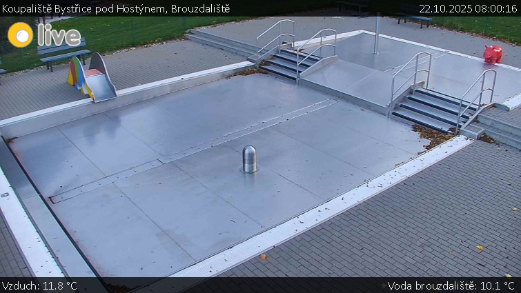Koupaliště Bystřice pod Hostýnem - Brouzdaliště - 22.10.2025 v 08:00 Koupaliště Bystřice pod Hostýnem - Brouzdaliště - 22.10.2025 v 08:00