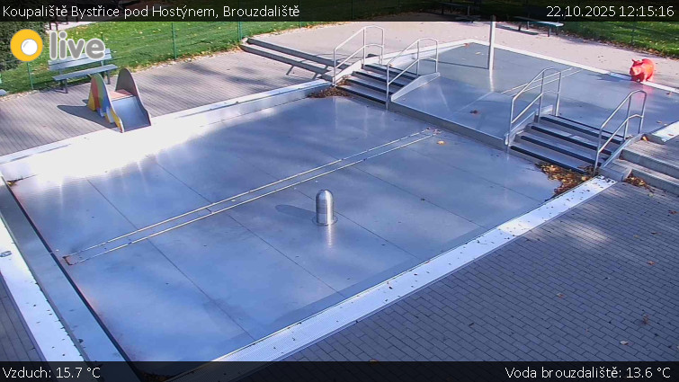 Koupaliště Bystřice pod Hostýnem - Brouzdaliště - 22.10.2025 v 12:15 Koupaliště Bystřice pod Hostýnem - Brouzdaliště - 22.10.2025 v 12:15