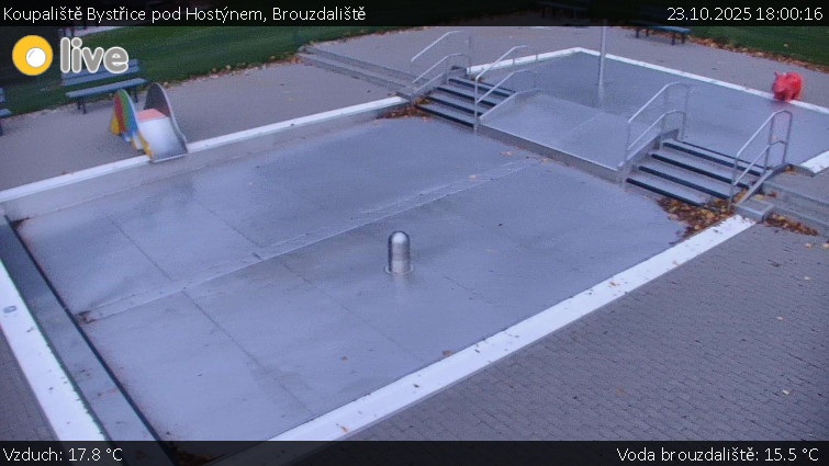 Koupaliště Bystřice pod Hostýnem - Brouzdaliště - 23.10.2025 v 18:00 Koupaliště Bystřice pod Hostýnem - Brouzdaliště - 23.10.2025 v 18:00