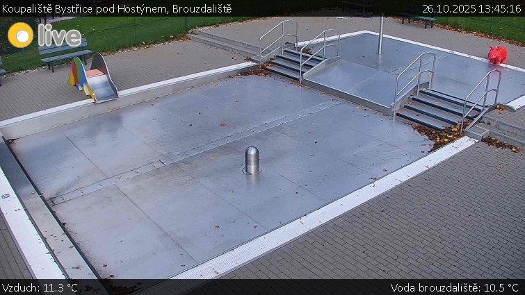 Koupaliště Bystřice pod Hostýnem - Brouzdaliště - 26.10.2025 v 13:45 Koupaliště Bystřice pod Hostýnem - Brouzdaliště - 26.10.2025 v 13:45