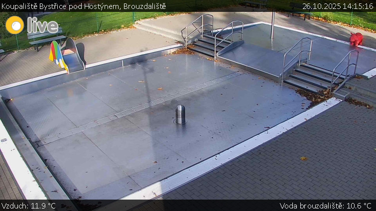 Koupaliště Bystřice pod Hostýnem - Brouzdaliště - 26.10.2025 v 14:15 Koupaliště Bystřice pod Hostýnem - Brouzdaliště - 26.10.2025 v 14:15