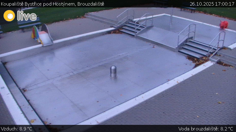 Koupaliště Bystřice pod Hostýnem - Brouzdaliště - 26.10.2025 v 17:00 Koupaliště Bystřice pod Hostýnem - Brouzdaliště - 26.10.2025 v 17:00