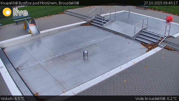 Koupaliště Bystřice pod Hostýnem - Brouzdaliště - 27.10.2025 v 09:45 Koupaliště Bystřice pod Hostýnem - Brouzdaliště - 27.10.2025 v 09:45