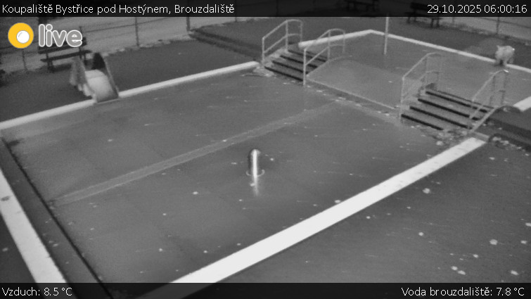 Koupaliště Bystřice pod Hostýnem - Brouzdaliště - 29.10.2025 v 06:00 Koupaliště Bystřice pod Hostýnem - Brouzdaliště - 29.10.2025 v 06:00