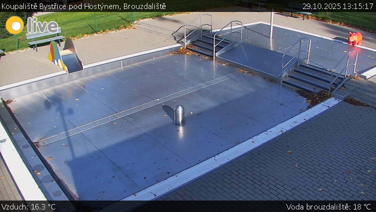 Koupaliště Bystřice pod Hostýnem - Brouzdaliště - 29.10.2025 v 13:15 Koupaliště Bystřice pod Hostýnem - Brouzdaliště - 29.10.2025 v 13:15