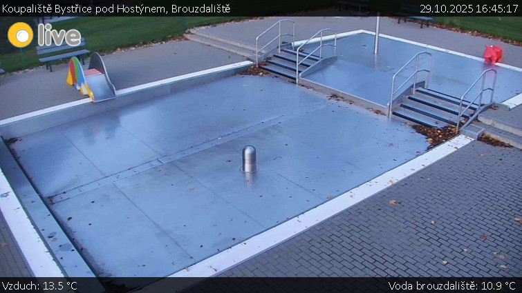 Koupaliště Bystřice pod Hostýnem - Brouzdaliště - 29.10.2025 v 16:45 Koupaliště Bystřice pod Hostýnem - Brouzdaliště - 29.10.2025 v 16:45