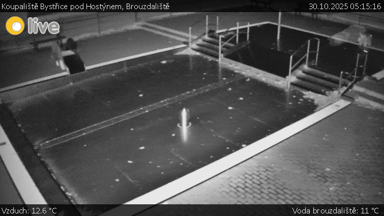 Koupaliště Bystřice pod Hostýnem - Brouzdaliště - 30.10.2025 v 05:15 Koupaliště Bystřice pod Hostýnem - Brouzdaliště - 30.10.2025 v 05:15