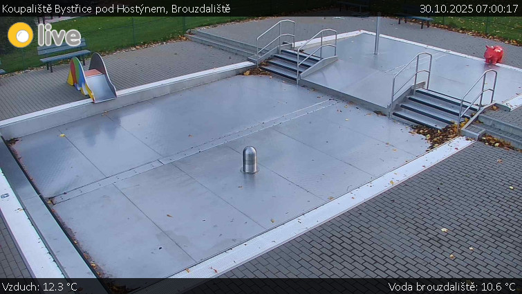 Koupaliště Bystřice pod Hostýnem - Brouzdaliště - 30.10.2025 v 07:00 Koupaliště Bystřice pod Hostýnem - Brouzdaliště - 30.10.2025 v 07:00