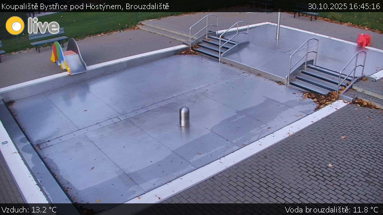 Koupaliště Bystřice pod Hostýnem - Brouzdaliště - 30.10.2025 v 16:45 Koupaliště Bystřice pod Hostýnem - Brouzdaliště - 30.10.2025 v 16:45