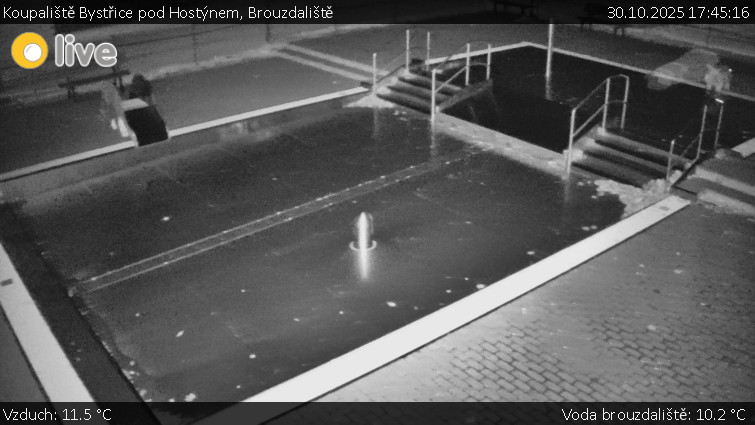 Koupaliště Bystřice pod Hostýnem - Brouzdaliště - 30.10.2025 v 17:45 Koupaliště Bystřice pod Hostýnem - Brouzdaliště - 30.10.2025 v 17:45