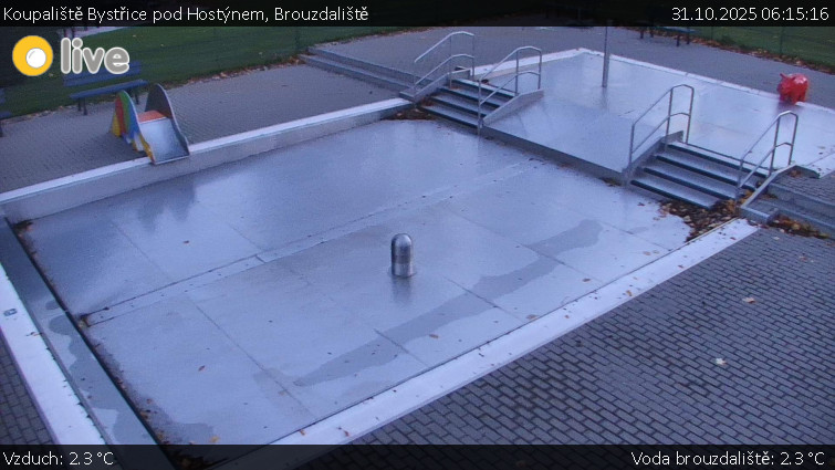 Koupaliště Bystřice pod Hostýnem - Brouzdaliště - 31.10.2025 v 06:15 Koupaliště Bystřice pod Hostýnem - Brouzdaliště - 31.10.2025 v 06:15