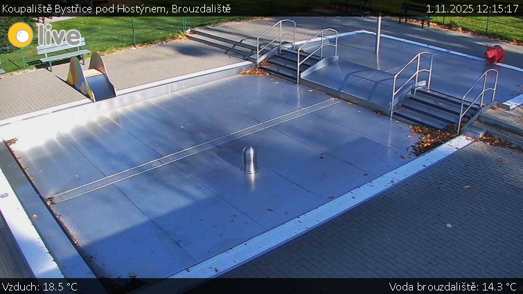 Koupaliště Bystřice pod Hostýnem - Brouzdaliště - 1.11.2025 v 12:15 Koupaliště Bystřice pod Hostýnem - Brouzdaliště - 1.11.2025 v 12:15