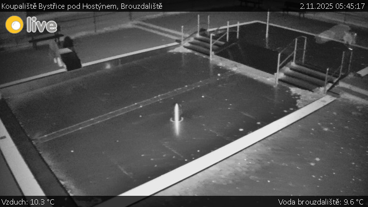 Koupaliště Bystřice pod Hostýnem - Brouzdaliště - 2.11.2025 v 05:45 Koupaliště Bystřice pod Hostýnem - Brouzdaliště - 2.11.2025 v 05:45