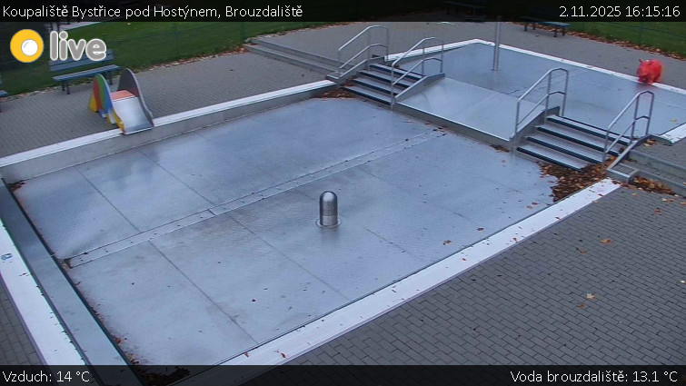Koupaliště Bystřice pod Hostýnem - Brouzdaliště - 2.11.2025 v 16:15 Koupaliště Bystřice pod Hostýnem - Brouzdaliště - 2.11.2025 v 16:15
