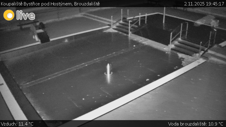 Koupaliště Bystřice pod Hostýnem - Brouzdaliště - 2.11.2025 v 19:45 Koupaliště Bystřice pod Hostýnem - Brouzdaliště - 2.11.2025 v 19:45