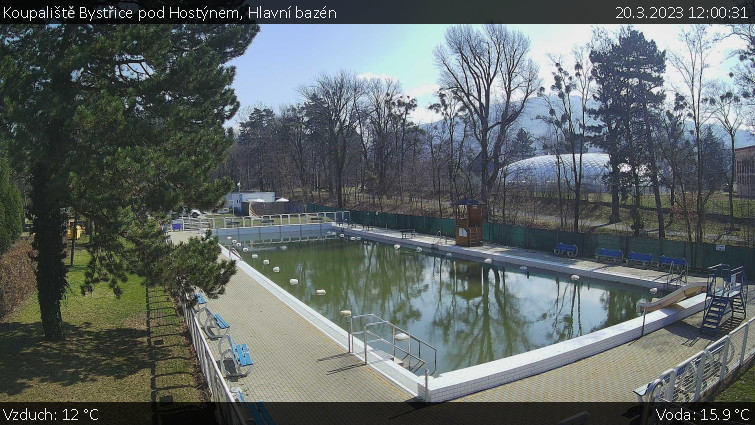 Koupaliště Bystřice pod Hostýnem - Hlavní bazén - 20.3.2023 v 12:00