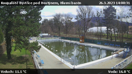 Koupaliště Bystřice pod Hostýnem - Hlavní bazén - 26.3.2023 v 14:00