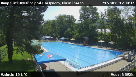 Koupaliště Bystřice pod Hostýnem - Hlavní bazén - 29.5.2023 v 12:00
