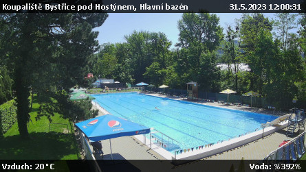 Koupaliště Bystřice pod Hostýnem - Hlavní bazén - 31.5.2023 v 12:00